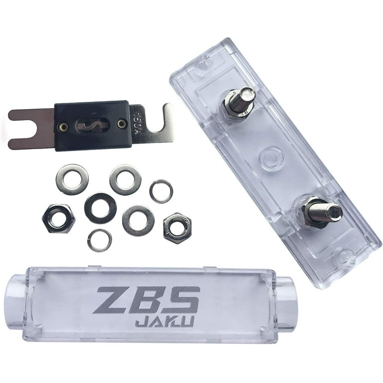ZBSJAKU 0/2/4/8 Gauge AWG 150 Amp ANL Fuse Holder Wire