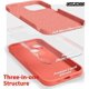 thumbnail image 5 of Funda de silicona para iPhone 14 Plus con protector de cámara, funda de gel de goma suave, fina y ajustada, protección estética de TPU con agarre, neutra, para mujer y niña, color naranja, 5 of 8