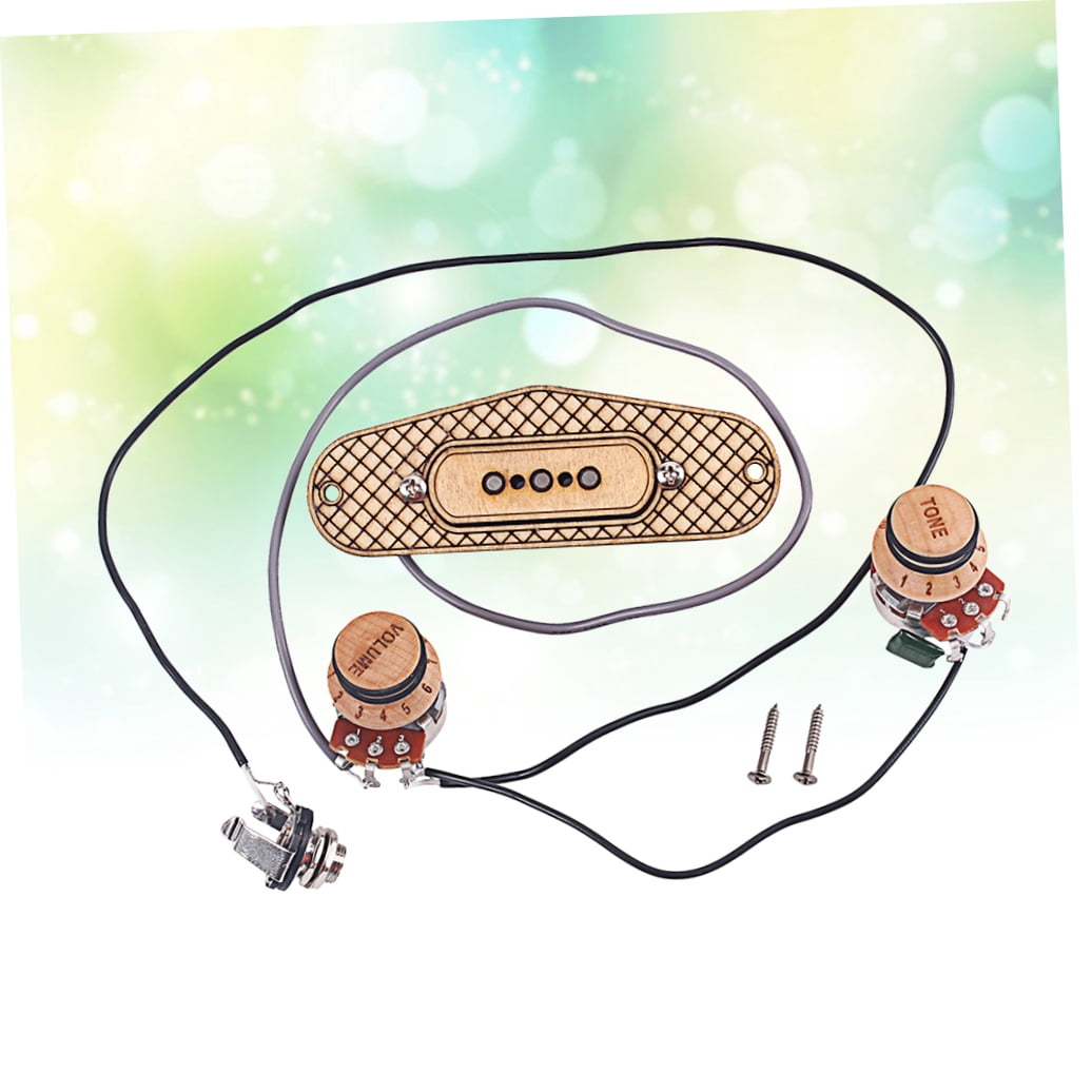 OUNONA Maple Guitar Pickup Set with Preamp for Recording - 1 Piece Guitar Accessories