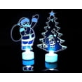thumbnail image 2 of 2 lámparas navideñas 3D, figura de la Torre Eiffel de manzana de Papá Noel de acrílico, luz de noche LED, 2 of 5