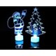 thumbnail image 2 of 2 lámparas navideñas 3D, figura de la Torre Eiffel de manzana de Papá Noel de acrílico, luz de noche LED, 2 of 5