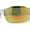 White / Orange Mirror, variant on Xloop Mens Wrap Futuristic Half Rim Mirror Sport Sunglasses Black Green Blue Mirror