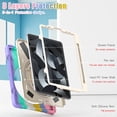 thumbnail image 3 of Allytechgroup Shockproof Case for Apple iPad Pro 11 Inch Case M4 2024, Kickstand Hand Strap Shoulder Strap Rugged Case Kids Friendly Bumper Shockproof Case for iPad Pro 11" 2024,Colorful Pink, 3 of 9