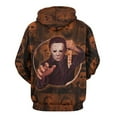 thumbnail image 3 of Michael Myers Hoodies for Men Women 3D Print Pullover Novelty Hooded Sweatshirt Hoodies with Big Pockets 3XL, 3 of 8