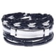 thumbnail image 2 of Pulseras para mujer, regalos para mujeres y hombres, pulsera de cuero tejida vintage, juego de pulseras de cuero de aleación, joyería de pulsera, 2 of 3