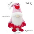 thumbnail image 5 of Valentine's Day Gnomes Plush Decor, Esho 1/2 Pack Mr & Mrs Handmade Tomte Swedish Gnome, Valentines Decorationes Home Table Elf Gnomes Ornaments, Valentine's Day Present, 5 of 5