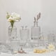 thumbnail image 3 of Juego de 10 Floreros Decorativos para Mesa de Vidrio Transparente con Relieve Clásico – Jarrones Pequeños para Centro de Mesa, Bodas y Hogar – Hechos a Mano, Ideal para Flores Secas y Pequeñas, 3 of 4