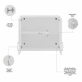 thumbnail image 3 of Universal Garage Wall Cabinet with Doors in White - Engineered Wood, 3 of 7