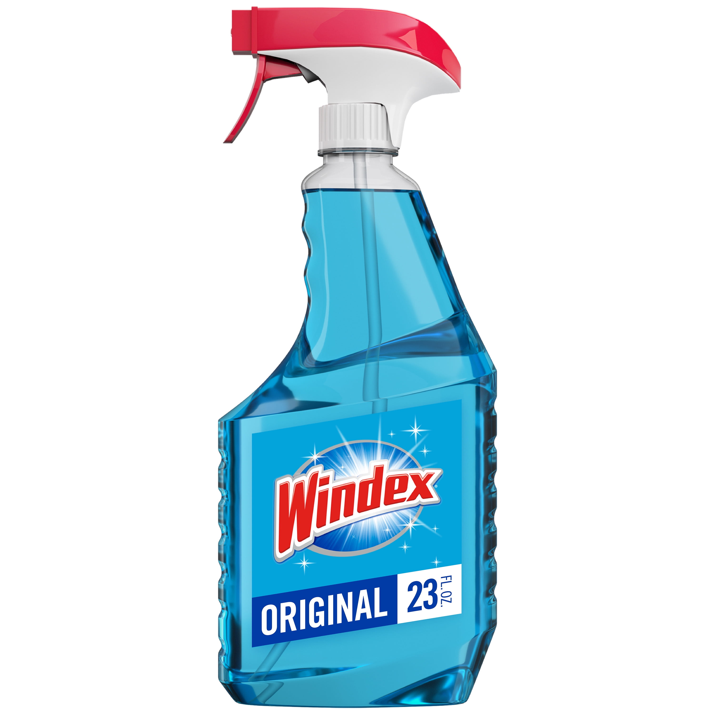 (3 pack) Windex Glass Cleaner Trigger Bottle, Original Blue, 23 fl oz