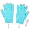 thumbnail image 2 of Idoravan Heated Gloves for Men Women Rechargeable ,USB Feeling Heating Gloves USB Thermal Gloves USB Electric Heating Gloves Keep Warm In Winter Blue, 2 of 5