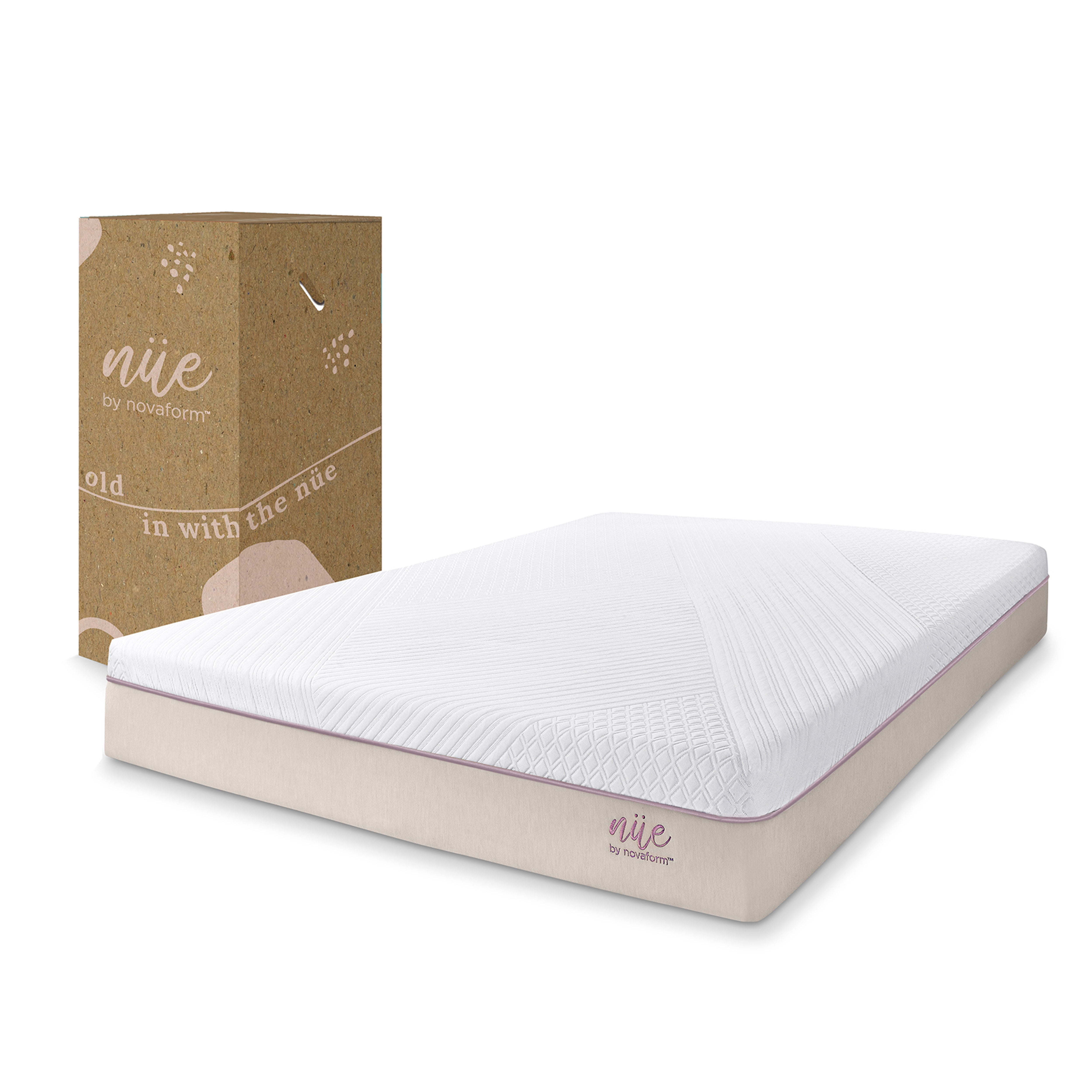 nue by Novaform 10" Cooling Gel Memory Foam Mattress, Full