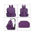 thumbnail image 2 of Gustave Backpack Purse for Women Anti-Theft Travel Convertible Backpack Shoulder Bag Nylon Waterproof Casual Daypack Satchel Handbag "Purple", 2 of 10