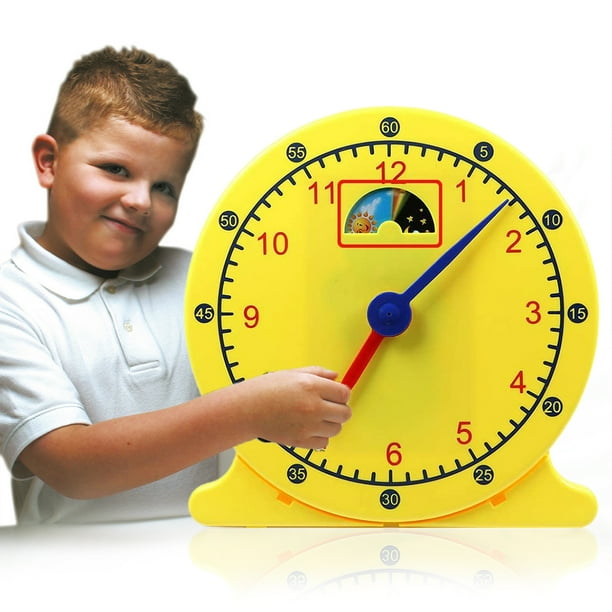 Reloj de aprendizaje para ninos de 30cm hora minutos reloj de aprendizaje juguetes educativos para ninos regalo para bebes Walmart en linea