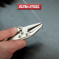 thumbnail image 4 of ULTRA STEEL 3-Piece Locking Plier Set, Carbon Steel Drop Forged Heat Treated, 5", 6-1/2", 7", Nickel Plated, Curved Jaw and Long Nose Jaw, 4 of 6