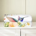 thumbnail image 2 of Erosebridal Animal Hummingbird Flannel Blanket 60x80,Colorful Floral Sherpa Blanket,Bird Bedroom Decor, 2 of 5