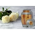 thumbnail image 3 of Aluminium Wood Design Engraved Cremation Urn Funeral Burial Urn Jar For Ashes, 3 of 5