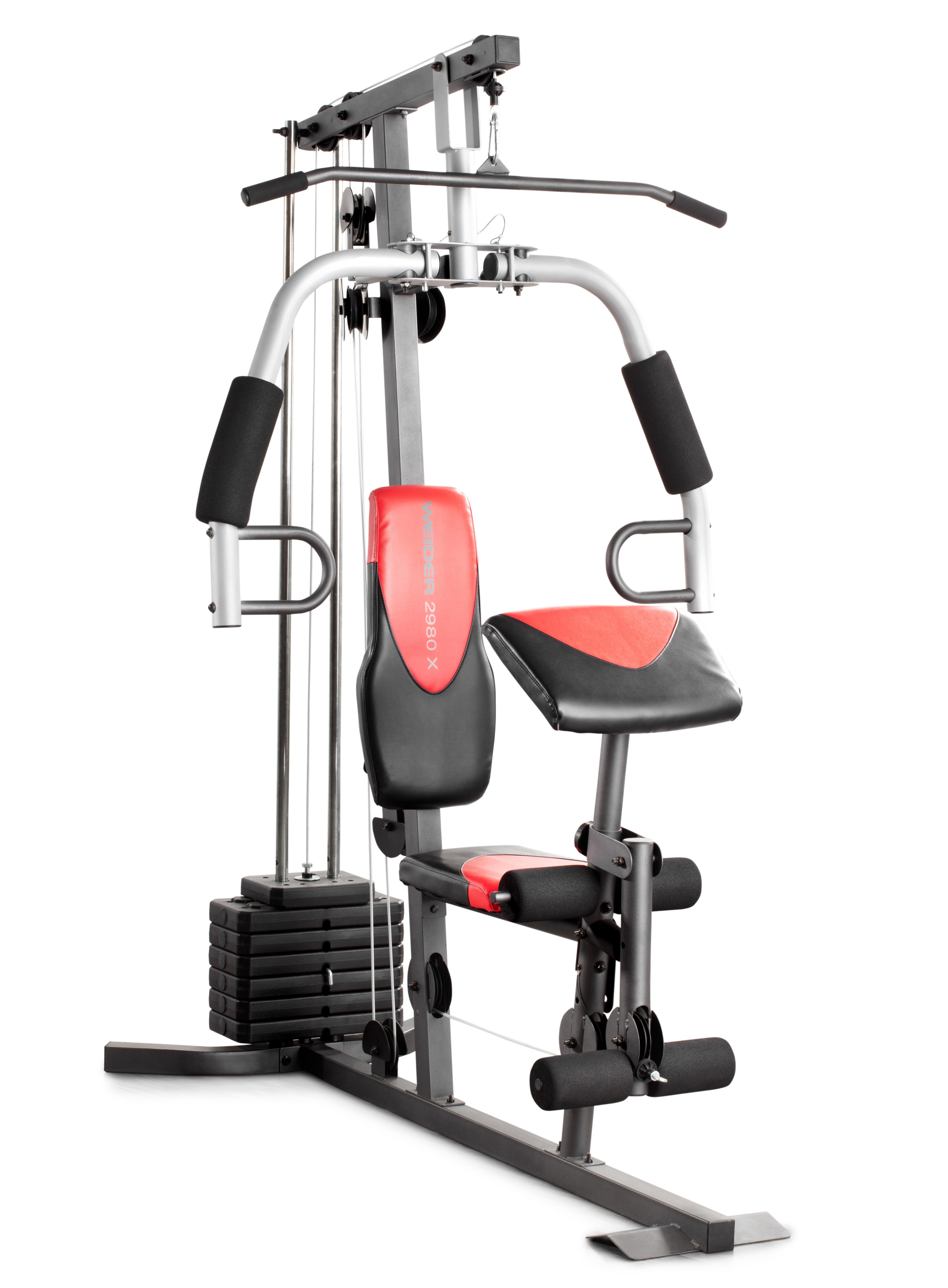 Weider 2980 X Home Gym System With 80 Lb Vinyl Weight Stack Walmart