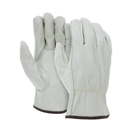 

PALMER SAFETY G8834 NATURAL SOFT LEATHER DRIVER WORK GLOVE GRAIN KEYSTONE THUMB
