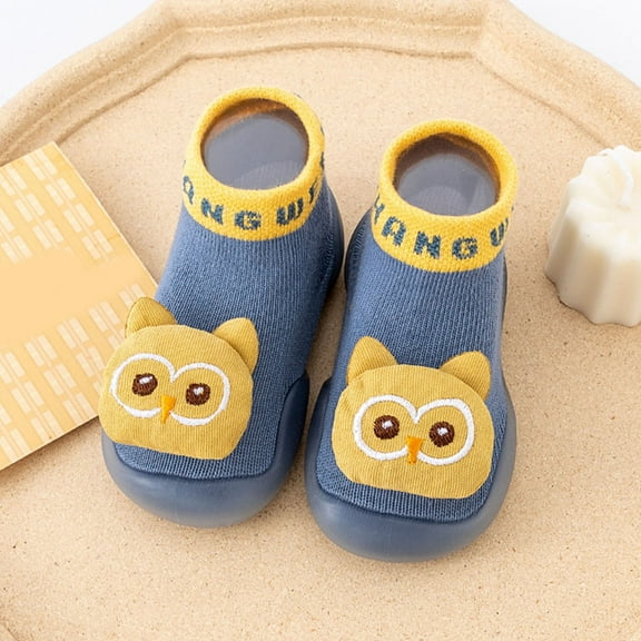 LEEy-world Toddler Shoes Summer and Autumn Comfortable Toddler Shoes Cute Owl Bear Children Mesh Breathable Floor Dress Shoes Girls,Blue
