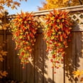 thumbnail image 5 of AYktou Fall Hanging Plants Vines for Room Decor, 29.5 Inch Artificial Morning Glorys Persian Grass Garlands, UV Resistant Farmhouse Faux Plants Vines for Indoor Outdoor Home Porch Garden Decor, 5 of 5