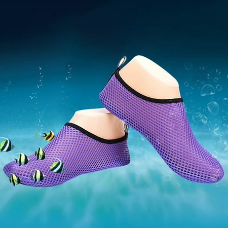 

Welling Summer Unisex Mesh Quick Drying Anti Slip Swim Beach Barefoot Shoes Diving Socks
