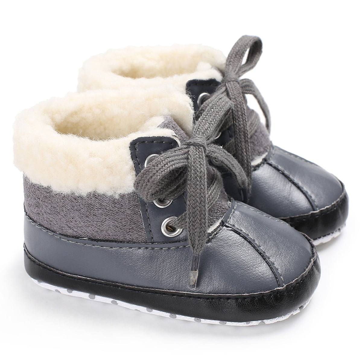 Gotd Baby Toddler Infant Girls Snow Boots Soft Sole Prewalker Crib Shoes