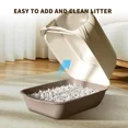 thumbnail image 3 of Lightweight Portable Cat Litter Box, Large Capacity Foldable Travel Litter Box for Travel, Foster & Outdoor Use, 3 of 7