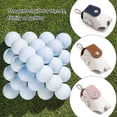 thumbnail image 2 of Eigraketly Mini bolsa de golf PU cuero bola Tees soporte bolsa entrenamiento práctica cintura cinturón hebilla organización transporte Golf Rosa Blanco Eigraketly OD023266-03, 2 of 6