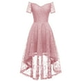 thumbnail image 1 of adviicd Robes de Vacances pour Femmes Robe d'Été Rayée à Manches Courtes Décontractée avec Ceinture Rose,TTG, 1 of 4