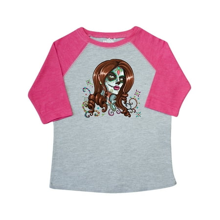 

Inktastic Day of the Dead Woman in Sugar Skull Makeup Gift Toddler Boy or Toddler Girl T-Shirt