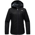 thumbnail image 1 of Women's Hooded Mountain Ski Jacket Outdoor Fleece Windproof Rain Jacket, 1 of 1