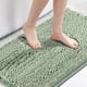 thumbnail image 1 of Alfombra de baño Alfombra de baño Alfombras de baño para baño Alfombras de baño antideslizantes Alfombra de chenilla extra gruesa 17 "x 24" Absorbente Suave Shaggy Lavable Secado rápido Alfombras de felpa para bañeras - NavySage24 "x 42", 1 of 5