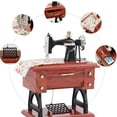 thumbnail image 2 of Billuyoard Máquina de coser pequeña ABS YL1010 con simulación nostálgica retro y exquisita caja de forma. Decoración del hogar, 2 of 4
