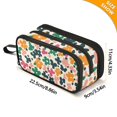 thumbnail image 4 of FORMRS Pencil Case with 3 Compartments Zipper Pouch, Elementary School Level and up, Floral Blooms, 4 of 8