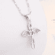 thumbnail image 3 of Collar De Mujer Plata Ley 925 Colgante De Angel Malubero Malu1862, 3 of 3