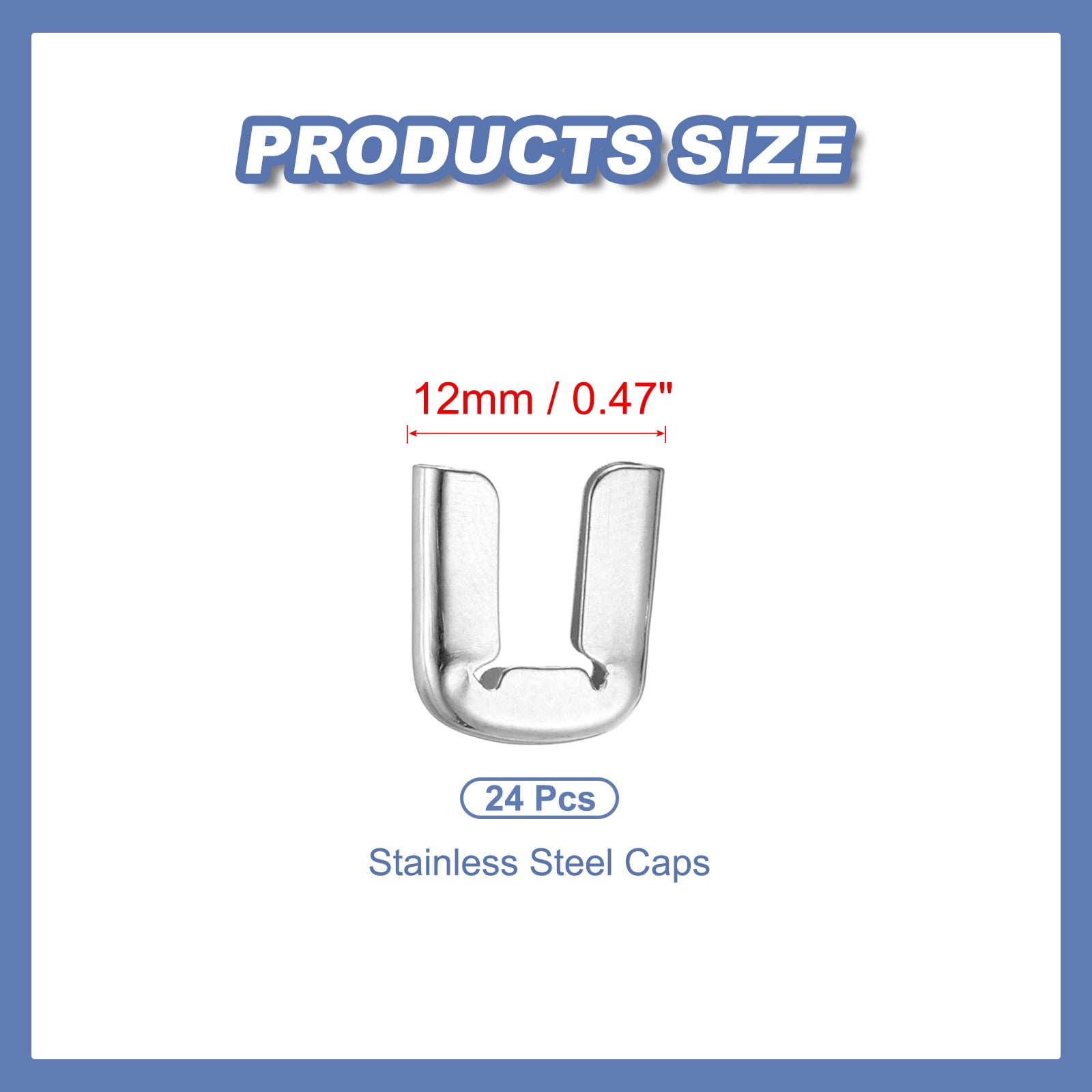 Unique Bargains Spiral Boning Tips Corset Boning Tips Covers End Cap Silver 12 cm