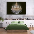 thumbnail image 2 of wall26 - Canvas Wall Art - Crystal Chandelier Shining for Bedroom - Modern Home Art Stretched and Framed Ready to Hang - 32x48 inches, 2 of 4
