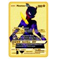 thumbnail image 1 of Gold Card Metal Card Game Anime Battle Gold HP English Kaarten Charizard Pikachu Action Collection Child Toys, 1 of 5