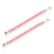 thumbnail image 4 of 2 pulseras de cuero trenzado deportivo de béisbol para hombre., 4 of 7