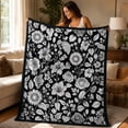 thumbnail image 7 of DIY Coloring Blankets for Adults Kids, 50"×60" Large Washable Reusable Color Blanket with Markers 24pc, Creative Personalized Blanket for Indoor Outdoor Art Painting Activity, 7 of 7