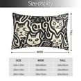 thumbnail image 2 of Wukai Abstract Cat Faces Pattern Elastic Luggage Cover,luggage covers for suitcase tsa approved,Fits 19-29-inch-14"x20", 2 of 6