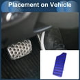 thumbnail image 3 of Cubierta de Pedal de Reposapiés Automático/Manual 1 Pcs para Honda Civic 2016-2024 Aleación de Aluminio Azul, 3 of 6