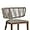 Teak, variant on PURPLE LEAF Patio Counter Height Bar Stools Set of 2 Modern Wicker Barstools Indoor and Outdoor Bar Chairs with Ergonomic Back and Cushion, Grey