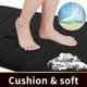 thumbnail image 2 of Alfombrilla de baño de espuma viscoelástica de gran tamaño de 31,5 x 19,8 pulgadas, suave y cómoda, gran absorción de agua, antideslizante, gruesa, lavable a máquina, fácil de secar, color negro, 2 of 5