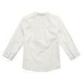 thumbnail image 2 of Richie House Boys' Long Sleeve Solid Shirt with Stand Collar RH0859, 2 of 2