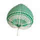thumbnail image 2 of Abanico de bambú para mujer, tejido manual chino, ideal para el hogar y la granja. Verde, 2 of 9