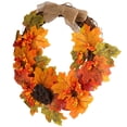 thumbnail image 4 of Fall Wreath, Autumn Wreath Artificial Handmade Exquisite Lifelike Decorative  For Home Decoration For Window For Door, 4 of 8