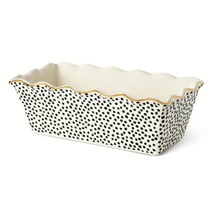 Thyme & Table, 9" Ceramic Loaf Dish, Dot
