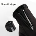 thumbnail image 4 of Uandlove Winter Gloves Touchscreen Fleece Lined - Windproof Non-Slip Cold Weather Gloves with Adjustable Wrist Strap & Zipper Pocket for Outdoor Skiing Cycling, Black, Size L, 4 of 7
