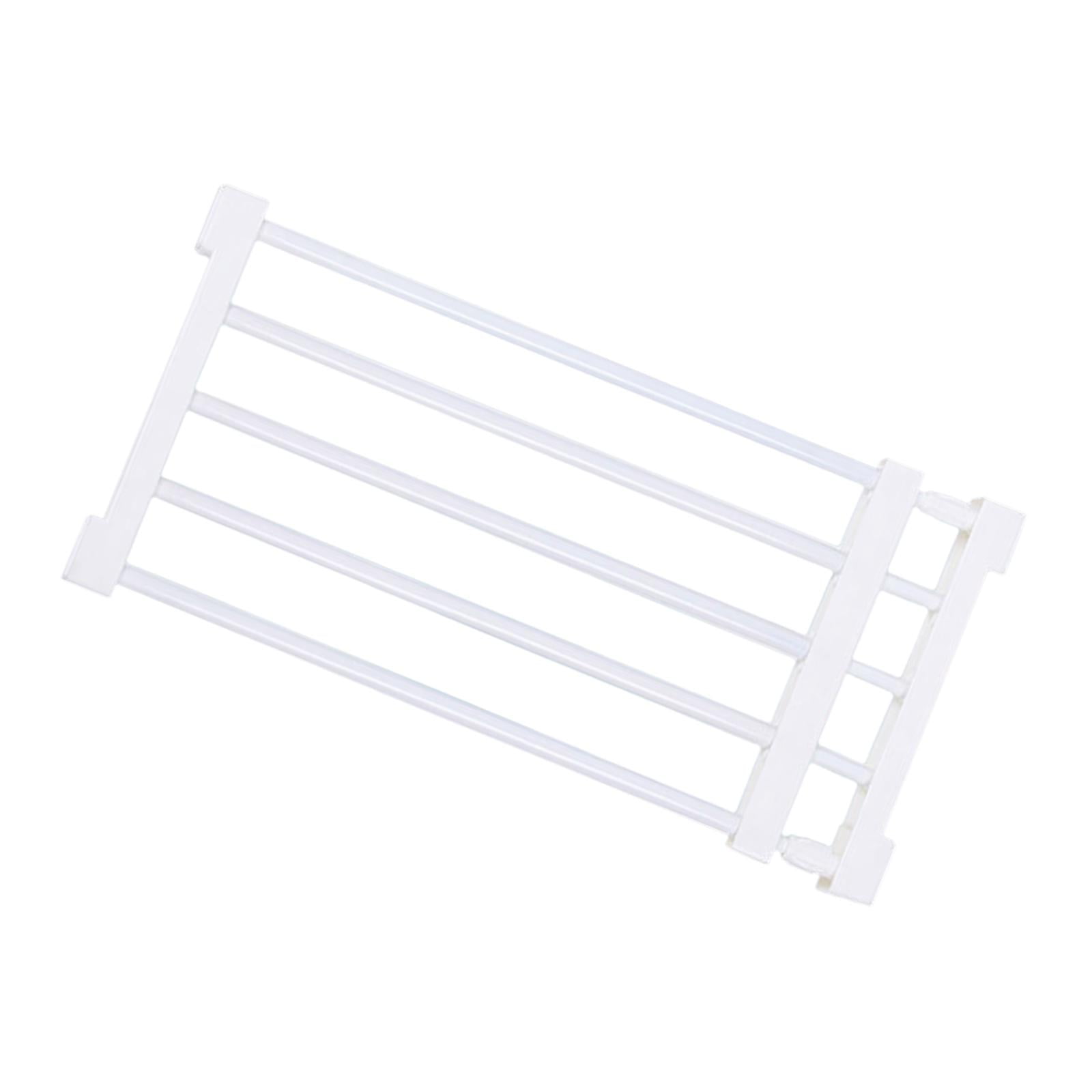 Pet Fence Retractable Dog Gate Pet Supplies Walk through Screen Door Portable Expandable Gate Puppy Fence Gate for Garden Doorway Stairs 56to100cmx36cm White